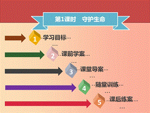 2019年七年級道德與法治上冊 第四單元 生命的思考 第9課 珍視生命 第1框 守護(hù)生命習(xí)題課件 新人教版.ppt