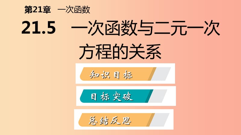 2019年春八年级数学下册第二十一章一次函数21.5一次函数与二元一次方程的关系课件新版冀教版.ppt_第2页