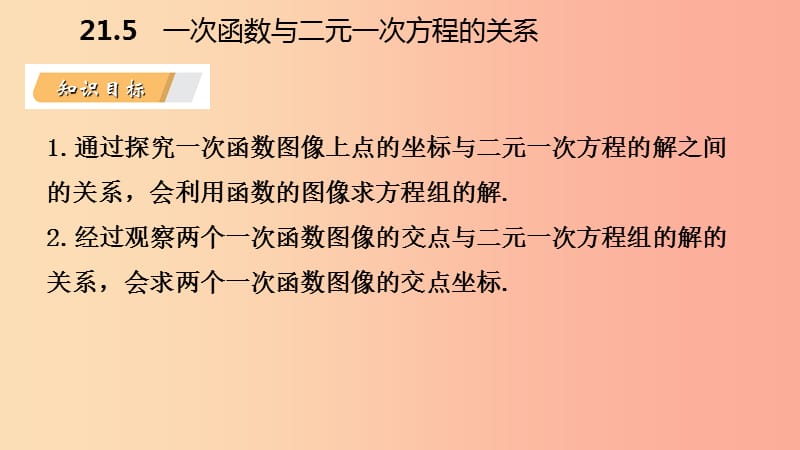 2019年春八年级数学下册第二十一章一次函数21.5一次函数与二元一次方程的关系课件新版冀教版.ppt_第3页