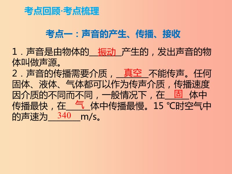 2019年中考物理解读总复习 第一轮 第一部分 声 光 热 第1章 声现象课件.ppt_第2页