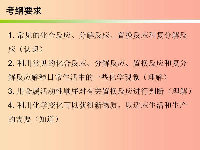 2019中考化学必备复习 第二部分 物质的化学变化 第2节 化学反应的类型课件.ppt_第2页