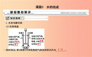 2019年九年級化學(xué)上冊 第四單元《自然界的水》課題3 水的組成課件 新人教版.ppt