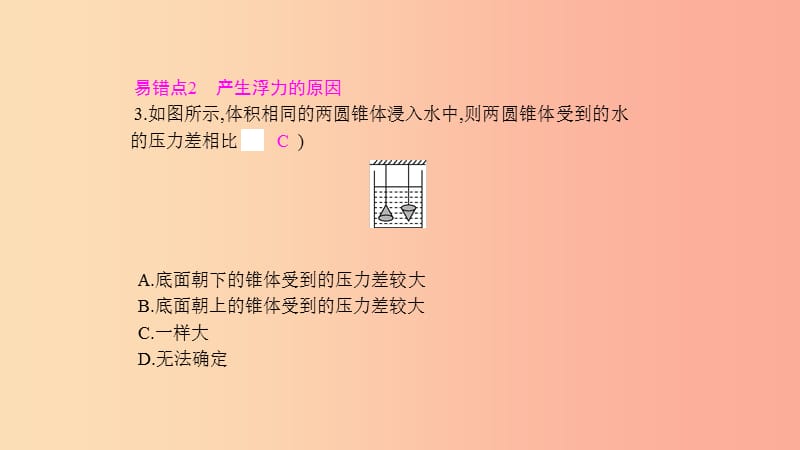 2019年八年级物理下册9浮力和升力单元易错强化练课件新版粤教沪版.ppt_第3页