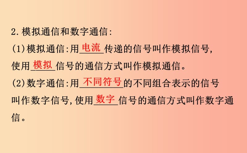 2019届中考物理第二十一章信息的传递课件.ppt_第3页