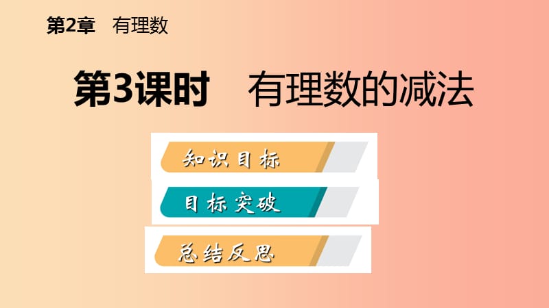 2019年秋七年级数学上册 第二章 有理数 2.5 有理数的加法与减法 2.5.3 有理数的减法导学课件 苏科版.ppt_第2页