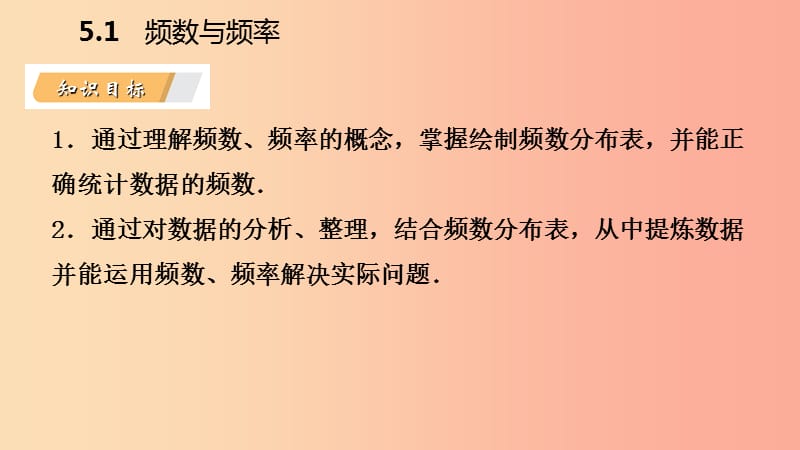 2019年春八年级数学下册第5章数据的频数分布5.1频数与频率第1课时频数与频率课件新版湘教版.ppt_第3页