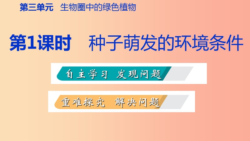 2019年七年级生物上册第三单元第二章第一节种子的萌发第1课时种子萌发的环境条件课件 新人教版.ppt_第2页