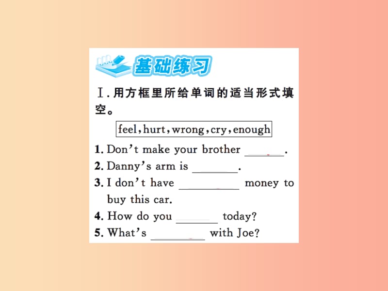 2019年秋七年级英语上册 Unit 3 Body Parts and Feelings Lesson 16 Happy or Sad课件（新版）冀教版.ppt_第2页