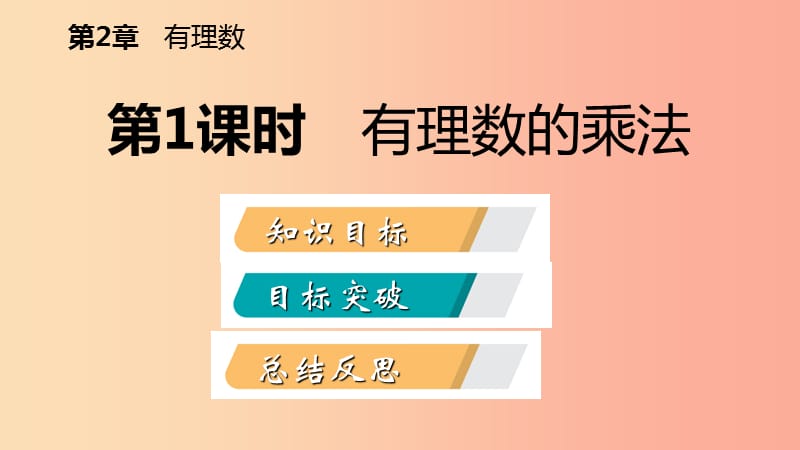 2019年秋七年级数学上册 第二章 有理数 2.6 有理数的乘法与除法 2.6.1 有理数的乘法导学课件 苏科版.ppt_第2页