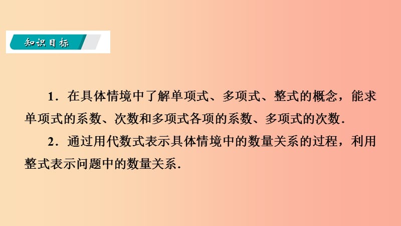 2019年秋七年级数学上册第三章整式及其加减3.3整式导学课件（新版）北师大版.ppt_第3页