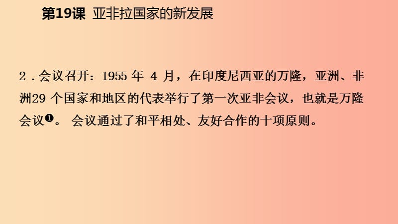 2019九年级历史下册 第五单元 冷战和苏美对峙的世界 第19课 罗亚非拉国家的新发展导学课件 新人教版.ppt_第3页