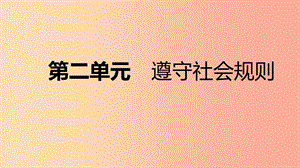 2019年八年級道德與法治上冊 第二單元 遵守社會規(guī)則復習課件 新人教版.ppt