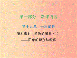 2019年春八年級數(shù)學下冊 第一部分 新課內(nèi)容 第十九章 一次函數(shù) 第31課時 函數(shù)的圖象（1）—圖象的識別與理解（課時導學案）課件 新人教版.ppt