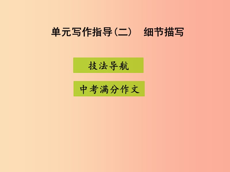 2019年八年级语文上册 第二单元 写作指导 细节描写课件 新人教版.ppt_第1页