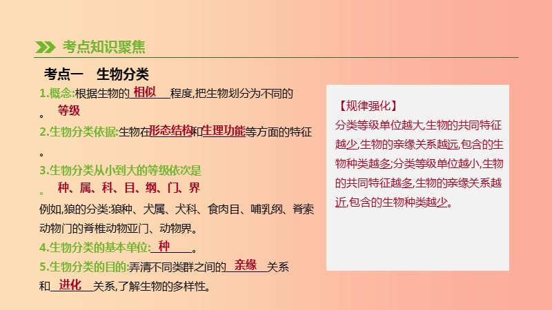 2019年中考生物 专题复习五 生物的多样性及其保护 第22课时 生物的多样性及其保护课件 新人教版.ppt_第2页