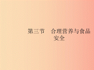 2019年春七年級生物下冊 第二章 人體的營養(yǎng) 第三節(jié) 合理營養(yǎng)與食品安全課件 新人教版.ppt