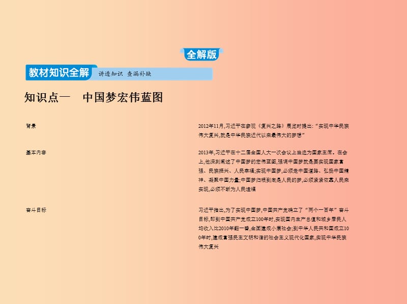 2019年春八年级历史下册 第三单元 中国特色社会主义道路 11 为实现中国梦而努力奋斗同步课件 新人教版.ppt_第1页