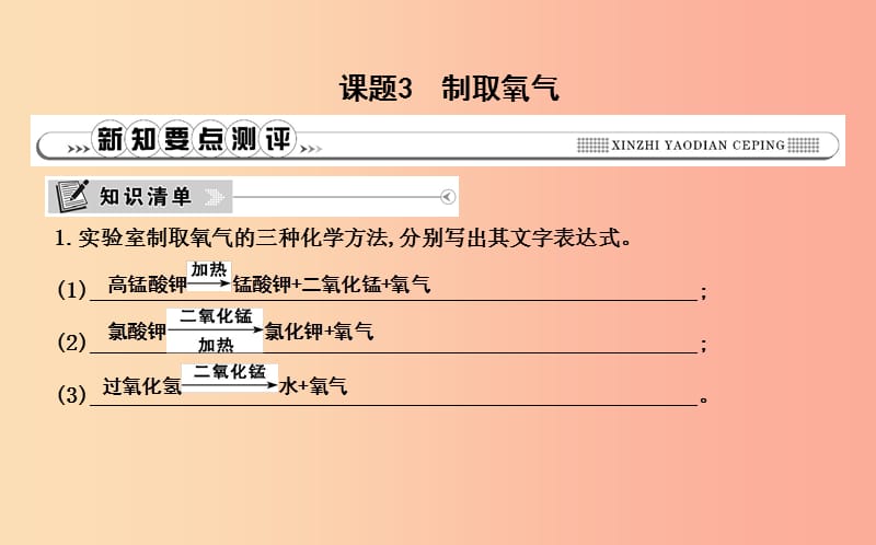 2019年九年级化学上册第二单元我们周围的空气课题3制取氧气课件 新人教版.ppt_第1页