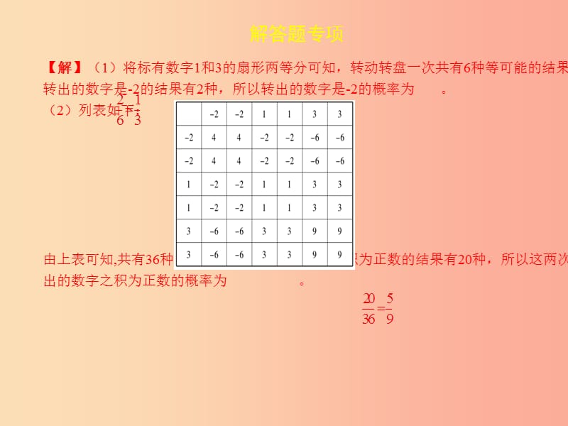 2019届中考数学复习 专项二 解答题专项 八、概率课件.ppt_第3页