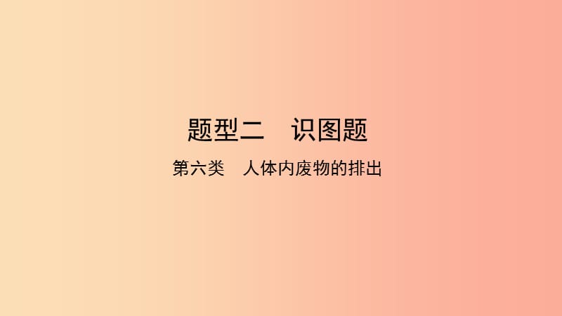 2019中考生物总复习 第二部分 重点题型探究 题型二 识图题 第六类 人体课件.ppt_第1页