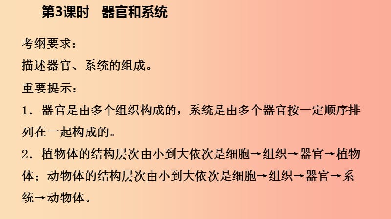 2019年秋七年级科学上册 第2章 观察生物 第3节 生物体的结构层次 2.3.3 导学课件（新版）浙教版.ppt_第3页