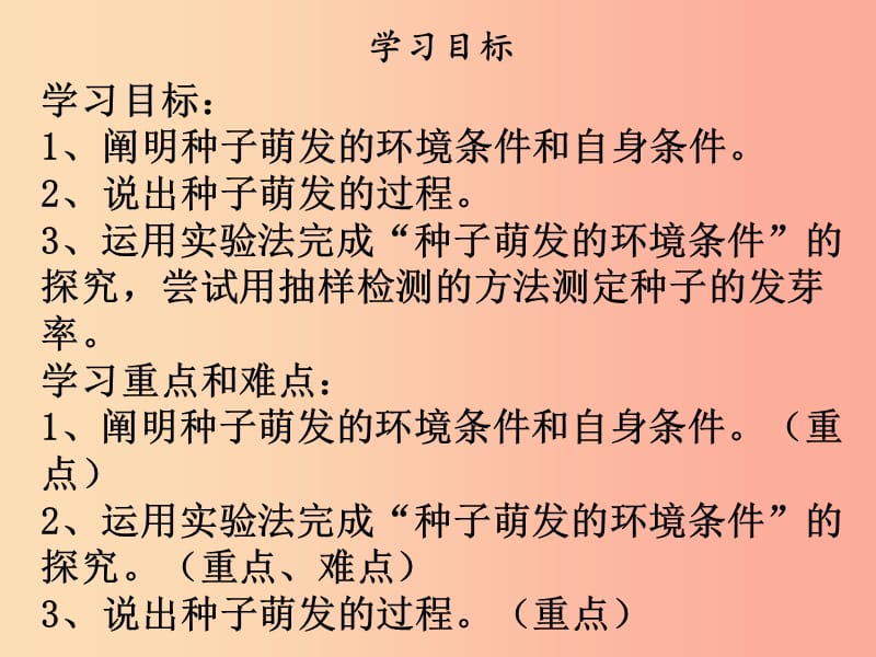 2019年七年级生物上册 第三单元 第二章 第一节种子的萌发课件 新人教版.ppt_第2页