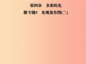 2019年八年級物理全冊 第四章 多彩的光 微專題5 光現(xiàn)象作圖（二）課件（新版）滬科版.ppt