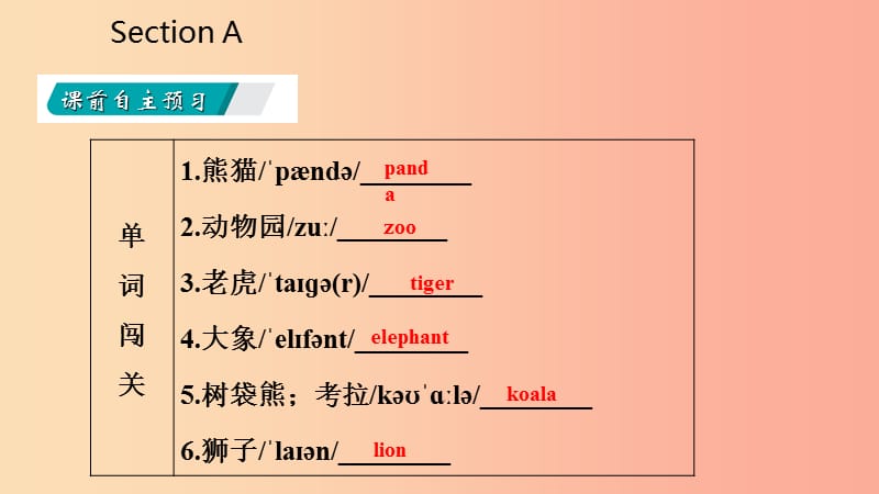 2019年春七年级英语下册Unit5WhydoyoulikepandasSectionA课件新版人教新目标版.ppt_第3页