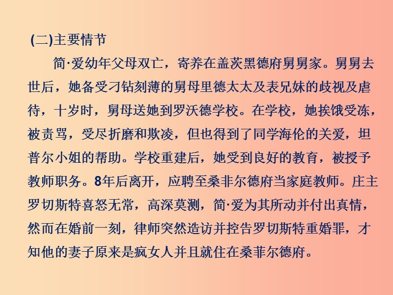 2019年春九年级语文下册 第六单元 名著导读《简 爱》外国小说的阅读课件 新人教版.ppt_第3页