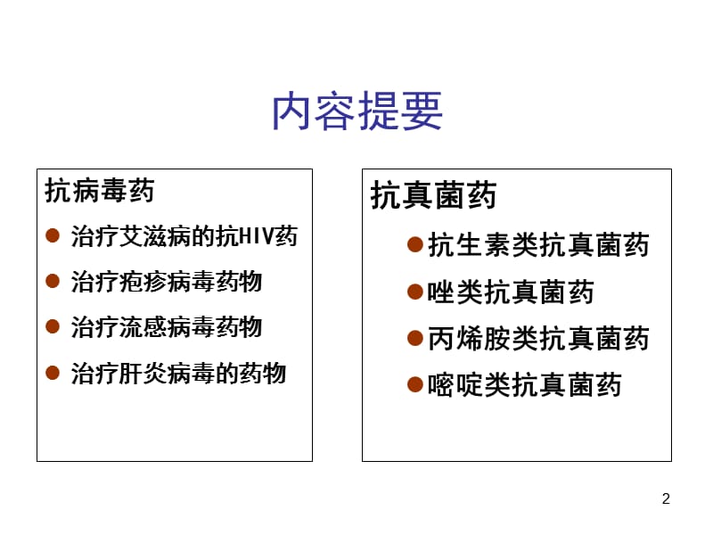 药理学抗病毒药和抗真菌药ppt课件_第2页