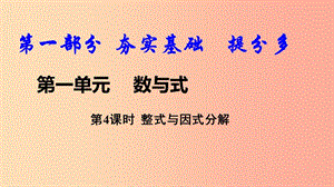 2019中考數(shù)學復習 第4課時 整式與因式分解課件.ppt