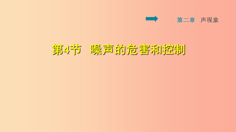 2019年八年级物理上册 第2章 第4节 噪声的危害和控制习题课件 新人教版.ppt_第1页