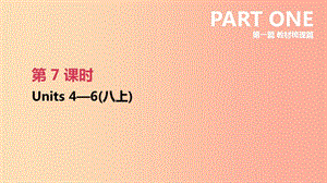 2019年中考英語一輪復習 第一篇 教材梳理篇 第07課時 Units 4-6（八上）課件 新人教版.ppt