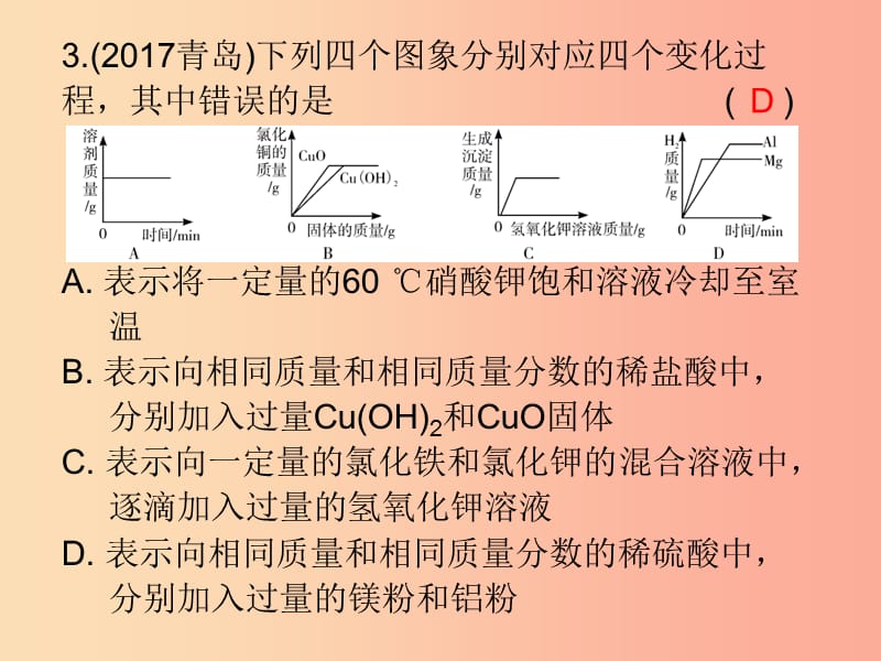 2019中考化学必备复习 第三部分 身边的化学物质 第11节 常见的盐和化肥（课后提升练）课件.ppt_第3页