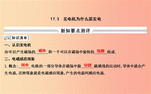 2019年九年級物理下冊 17.3 發(fā)電機為什么能發(fā)電課件（新版）粵教滬版.ppt