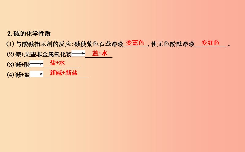 2019届九年级化学下册 第十单元 酸和碱 实验活动6 酸、碱的化学性质课件 新人教版.ppt_第2页