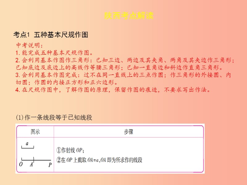 2019届中考数学复习 第七章 视图与变换 7.1 尺规作图课件.ppt_第2页