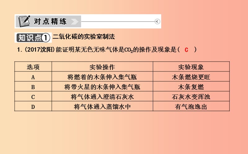 2019年九年级化学上册 第六单元《碳和碳的氧化物》课题2 二氧化碳制取的研究课件 新人教版.ppt_第3页