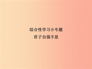 2019年九年級語文上冊 綜合性學習小專題 君子自強不息習題課件 新人教版.ppt