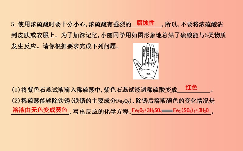 2019届九年级化学下册第7章应用广泛的酸碱盐温故而知新五酸碱的化学性质课件沪教版.ppt_第3页