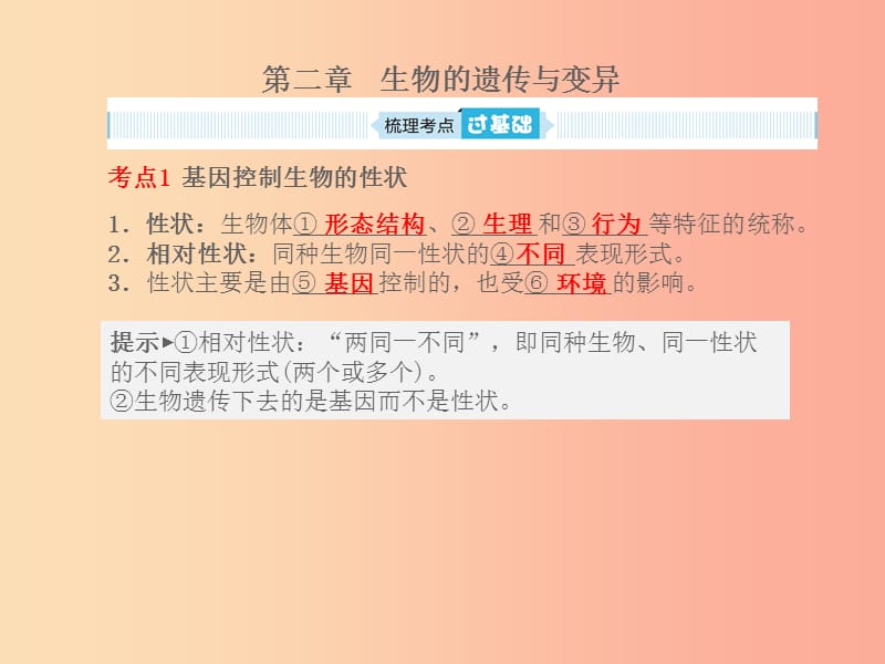 （聊城专版）山东省2019年中考生物总复习 第七单元 生物圈中生命的延续和发展 第二章 生物的遗传与变异课件.ppt_第1页