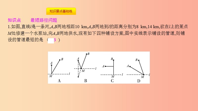 八年级数学上册第十三章轴对称13.4课题学习最短路径问题课件-新人教版.ppt_第2页