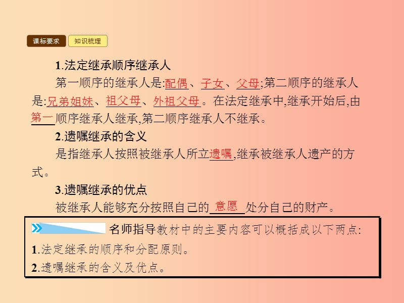 八年级政治上册 第三单元 关注经济生活 第二节 我们的财产权利 第3框 财产的继承课件 湘教版.ppt_第3页