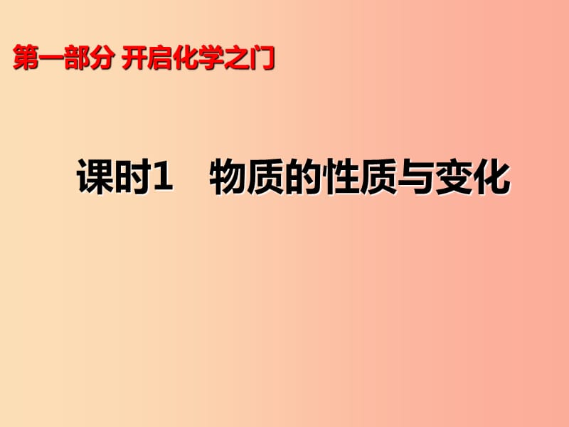 山西省2019届中考化学复习 课时1 物质的性质与变化课件.ppt_第1页