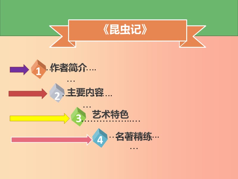 2019年秋季八年級(jí)語文上冊(cè) 第五單元 名著導(dǎo)讀《昆蟲記》習(xí)題課件 新人教版.ppt_第1頁