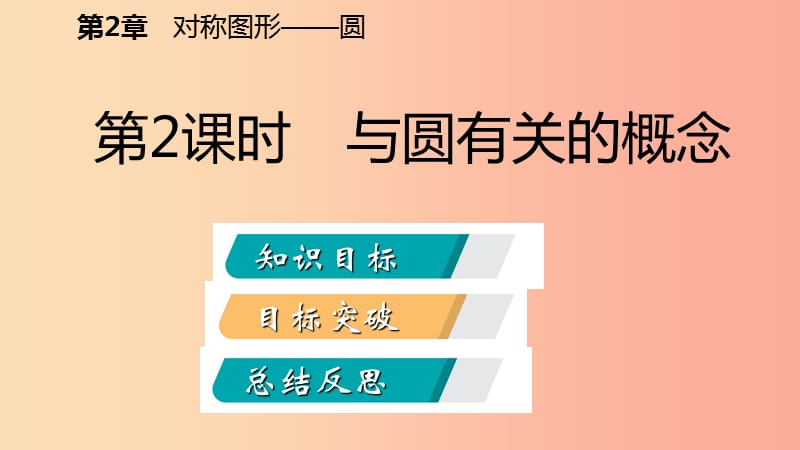 2019年秋九年级数学上册 第2章 对称图形—圆 2.1 圆 第2课时 与圆有关的概念导学课件（新版）苏科版.ppt_第2页