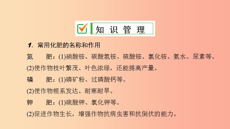 九年级化学下册 第十一单元 化学与社会发展 第三节 化学与农业生产课件（新版）鲁教版.ppt_第2页