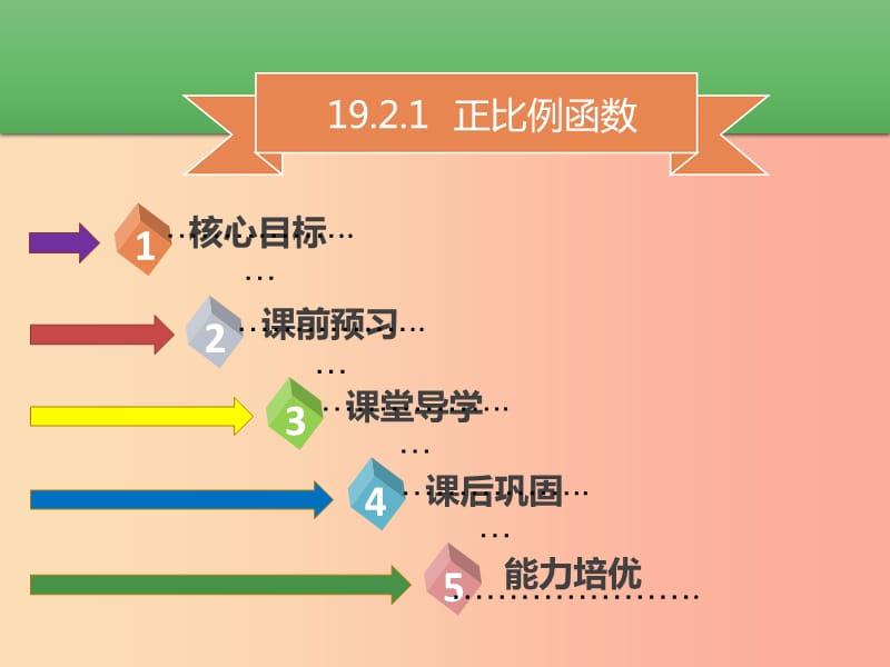 八年级数学下册 第十九章 一次函数 19.2.1 正比例函数课件 新人教版.ppt_第1页