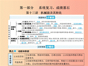 山東省青島市2019年中考物理總復(fù)習(xí) 九年級 第13講 機(jī)械能及其轉(zhuǎn)化課件.ppt