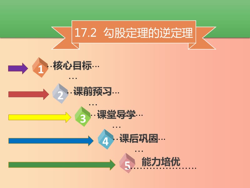 八年级数学下册 第十七章 勾股定理 17.2 勾股定理的逆定理课件 新人教版.ppt_第1页